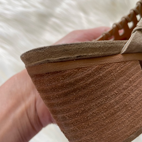 Jeffrey Campbell Favela Woven Mules Pointed Toe In Tan Size 8.5 - Picture 11 of 14